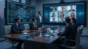 Temukan aplikasi video conference kantor paling efisien dan aman untuk sistem kerja hybrid Anda. IndoPROAV siap bantu integrasi perangkat AV, instalasi, dan solusi meeting digital di seluruh Indonesia