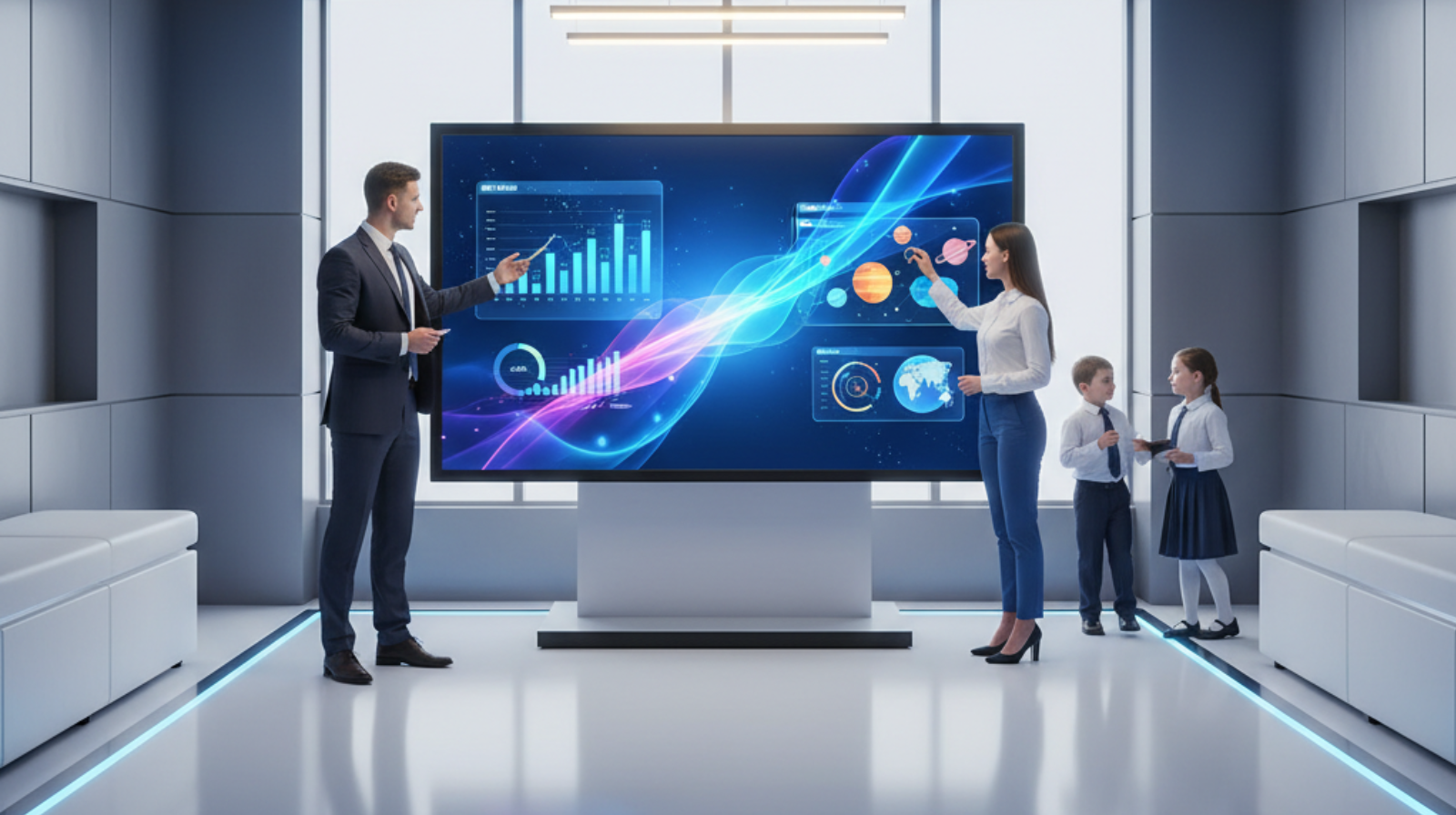 Cara Kerja Interactive Flat Panel dalam Kegiatan Presentasi & Pembelajaran