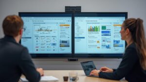 Cara Menampilkan Dua Layar Sekaligus (Split Screen) di Smartboard untuk Diskusi