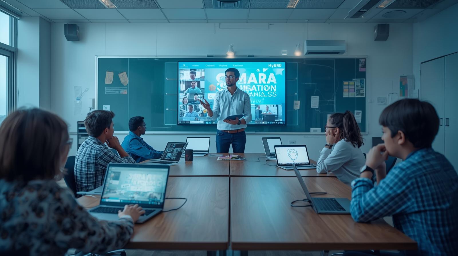 Efektivitas Pembelajaran Hybrid melalui Smart Classroom