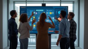 Penggunaan Interactive Flat Panel di Smart Office
