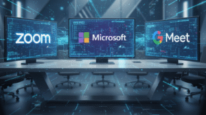 Perbandingan Platform: Zoom vs Microsoft Teams vs Google Meet