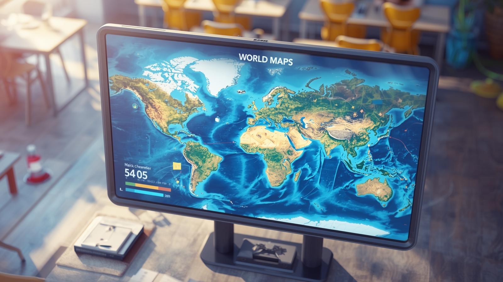 Ide Penggunaan Smartboard untuk Mata Pelajaran Geografi (Peta Interaktif 3D)