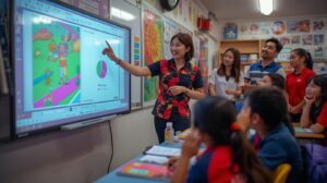 Jual Smartboard Sekolah di Jakarta . bautkan gambar kegiatan yg sesuai dengan judulnya, kegiatan manusia ya
