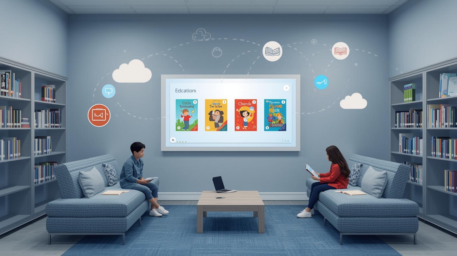 Smartboard untuk Perpustakaan Sekolah Ide Pojok Literasi Digital