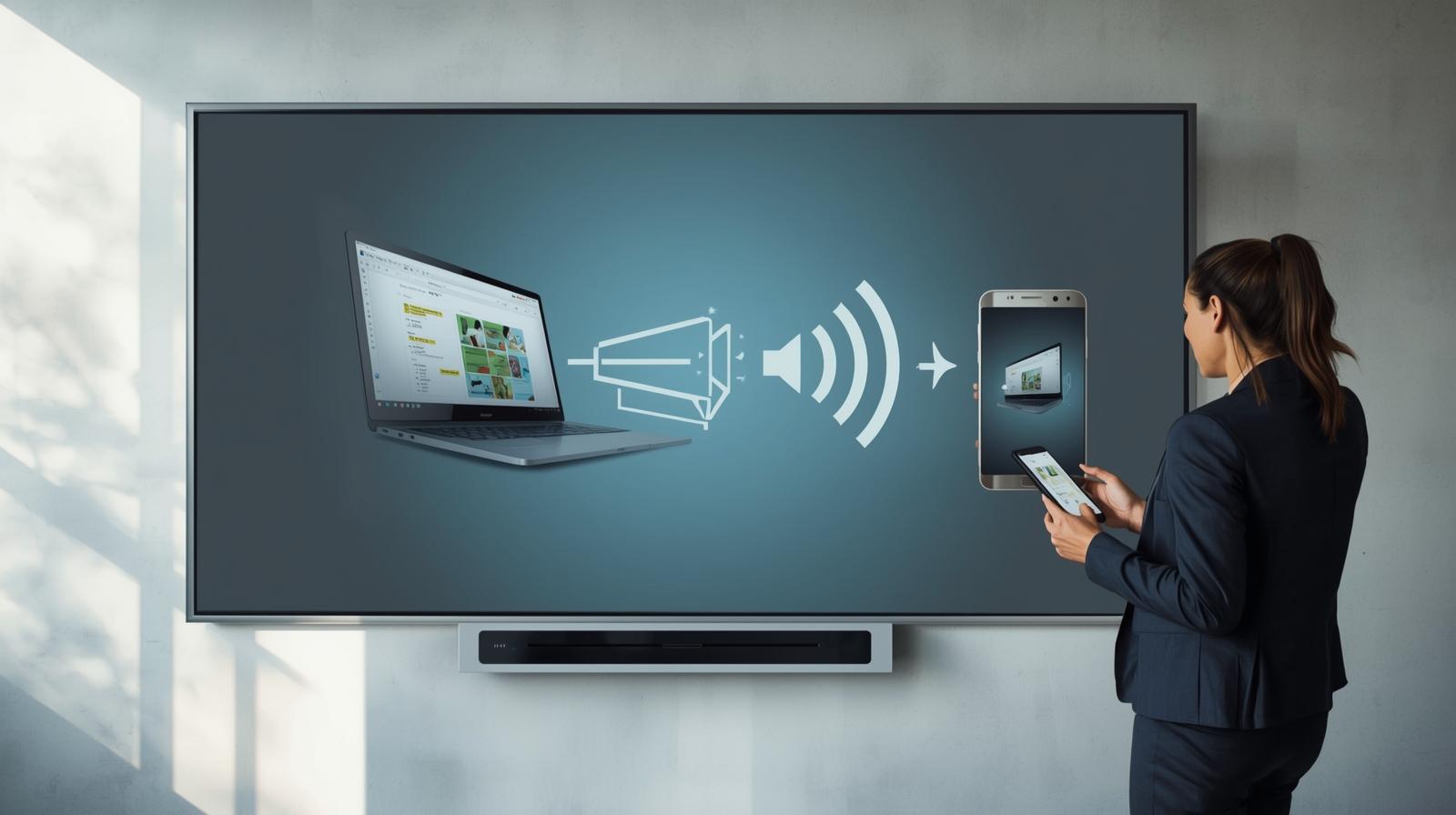 Cara Menggunakan Fitur Screen Mirroring di Interactive Flat Panel